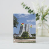 Afrika, Ghana, Accra. Nkrumah Mausoleum, punt 3 Briefkaart (Staand voorkant)
