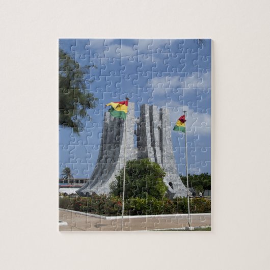 Afrika, Ghana, Accra. Nkrumah Mausoleum, punt 3 Legpuzzel (Verticaal)