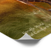 Afrika - Giraffe wereld art Poster/print Poster (Hoek)