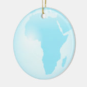 Afrika Glass Wereldbol Keramisch Ornament (Links)