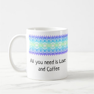 Afrika Grens Groen Blauw Paarse Gepersonaliseerde  Koffiemok
