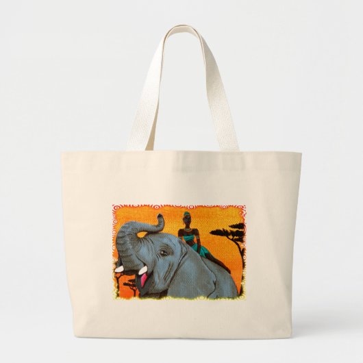 "Afrika!" Grote Tote Bag (Voorkant)