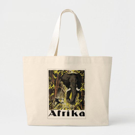 Afrika Grote Tote Bag (Voorkant)