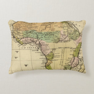 Afrika Handkleurige Atlas-kaart Decoratief Kussen