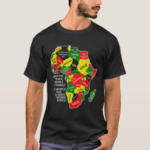 Afrika heeft nooit de wereld nodig gehad Afro Mela T-shirt