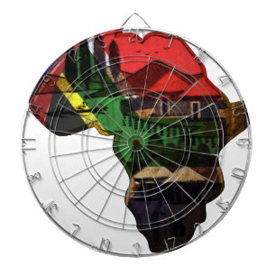 Afrika: Het huis van alle traditionele kleuren Dartbord