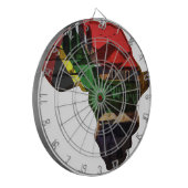 Afrika: Het huis van alle traditionele kleuren Dartbord (Voorkant Links)