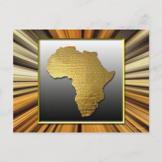 Afrika Het land van goud Briefkaart (Voorkant)
