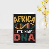 Afrika Het Zit In Mijn Dna Afrikaanse Afkomst Trot Kaart (Gele Bloem)