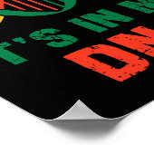 Afrika Het zit in mijn DNA. Afrikaanse erfenis. Zw Poster (Hoek)