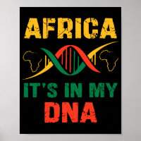 Afrika Het zit in mijn DNA. Afrikaanse erfenis. Zw