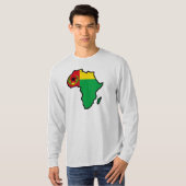 Afrika Historische Cabo Verde vlag T-shirt (Voorkant volledig)
