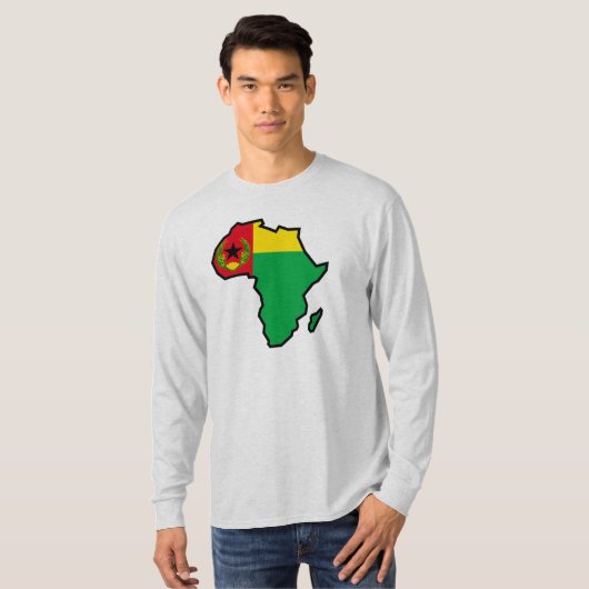 Afrika Historische Cabo Verde vlag T-shirt (Voorkant volledig)