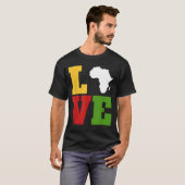 Afrika houdt van Afrikaanse kunst T-shirt (Voorkant volledig)