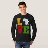 Afrika houdt van Afrikaanse kunst T-shirt (Voorkant volledig)