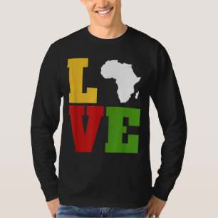 Afrika houdt van Afrikaanse kunst T-shirt