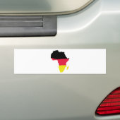 Afrika icoon Duitse vlag Bumpersticker (Op auto)