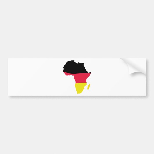 Afrika icoon Duitse vlag Bumpersticker (Voorkant)