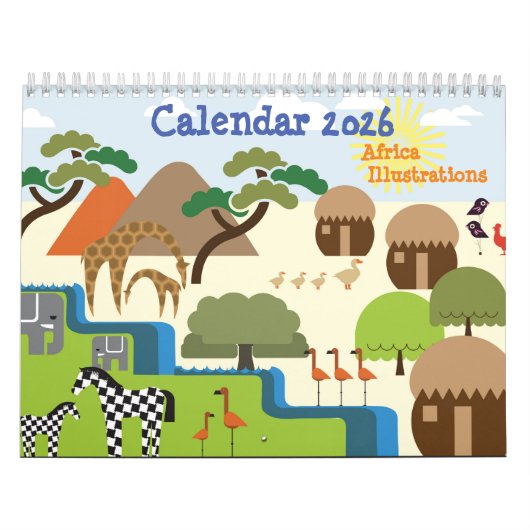 Afrika Illustraties Agenda Kalender (Hoes)