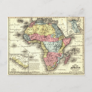Afrika in 1867 briefkaart