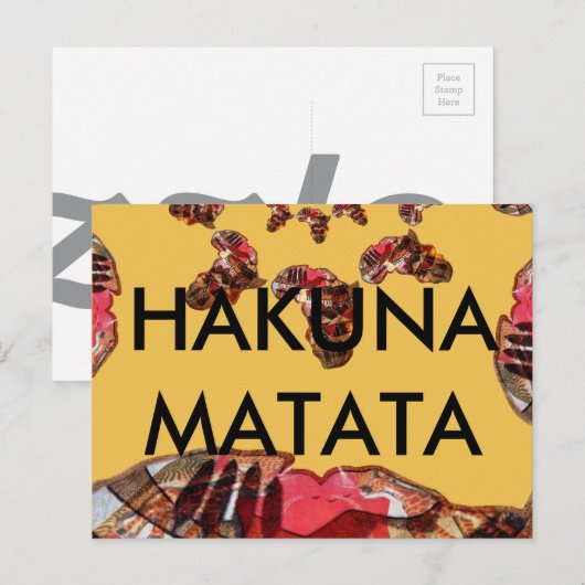 Afrika in Beweging: Kaleidoscoop Kaart Ontwerp (Voorkant / Achterkant)