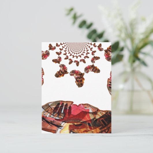 Afrika in Beweging: Kaleidoscoop Kaart Ontwerp (Staand voorkant)