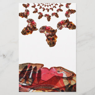 Afrika in Beweging: Kaleidoscoop Kaart Ontwerp