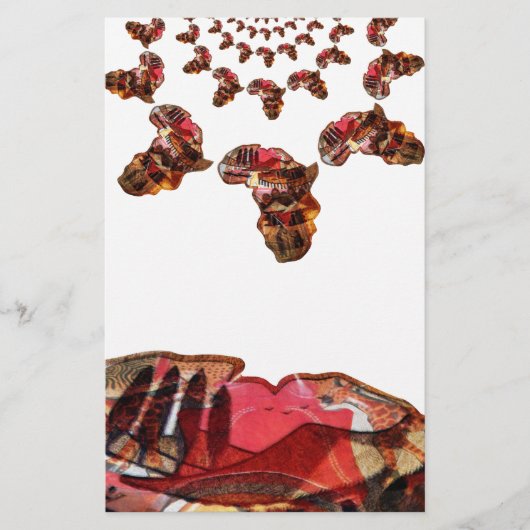 Afrika in Beweging: Kaleidoscoop Kaart Ontwerp (Voorkant)