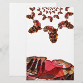 Afrika in Beweging: Kaleidoscoop Kaart Ontwerp (Voorkant / Achterkant)