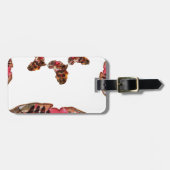 Afrika in Beweging: Kaleidoscoop Kaart Ontwerp Bagagelabel (Voorkant horizontaal)