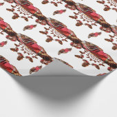 Afrika in Beweging: Kaleidoscoop Kaart Ontwerp Cadeaupapier (Hoek)