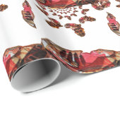 Afrika in Beweging: Kaleidoscoop Kaart Ontwerp Cadeaupapier (Rol Hoek)