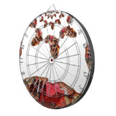 Afrika in Beweging: Kaleidoscoop Kaart Ontwerp Dartbord (Voorkant Rechts)