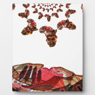 Afrika in Beweging: Kaleidoscoop Kaart Ontwerp Fotoplaat