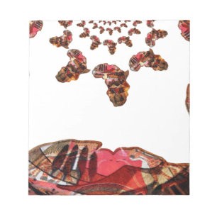 Afrika in Beweging: Kaleidoscoop Kaart Ontwerp Notitieblok