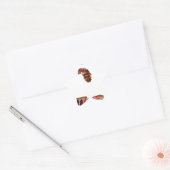 Afrika in Beweging: Kaleidoscoop Kaart Ontwerp Ster Sticker (Envelop)