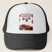 Afrika in Beweging: Kaleidoscoop Kaart Ontwerp Trucker Pet (Voorkant)