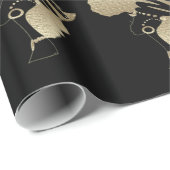 Afrika in goud cadeaupapier (Rol Hoek)