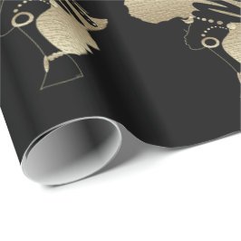 Afrika in goud cadeaupapier