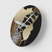 Afrika in goud, een Logo Ronde Klok (Hoek)