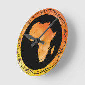 Afrika in kaart brengen ronde klok (Hoek)