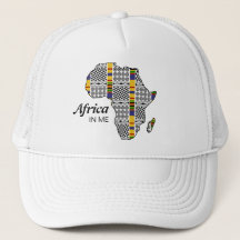 Afrika in ME Kente Adinkra Africa Trucker Hat