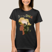 Afrika in mijn DNA Schattigee zwarte geschiedenis  T-shirt (Voorkant)