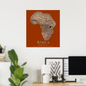 Afrika in mijn gedachten poster (Thuiskantoor)