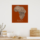 Afrika in mijn gedachten poster (Keuken)