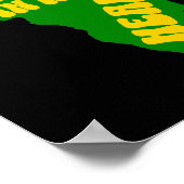 Afrika in mijn ontwerp van de hartkamer poster (Hoek)