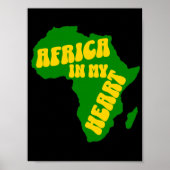 Afrika in mijn ontwerp van de hartkamer poster (Voorkant)