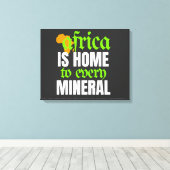Afrika is de Thuisbasis van elke Mineraal | Canvas Afdruk (Insitu (Houten vloer))