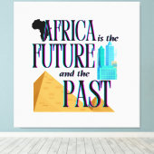 Afrika is de Toekomst & het Verleden | Canvas Afdruk (Insitu (Houten vloer))