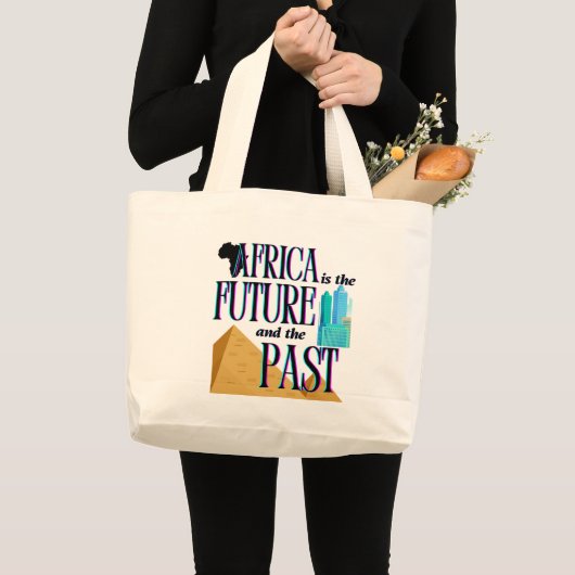 Afrika is de Toekomst & het Verleden | Grote Tote Bag (Voorkant (product))